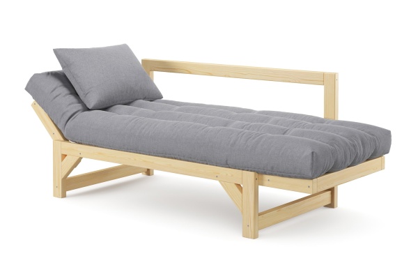 Диван кушетка Амбер рогожка светло-серая