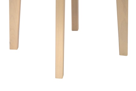 Табурет на венских ножках выбеленная береза