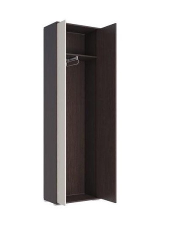 Шкаф 2-х Створчатый Домино-А Венге/Дуб Молочный (Ш-600 × В-2050 × Г-323 мм)