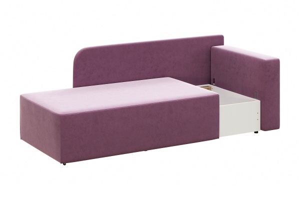 Диван кушетка Кайли правый сиреневый